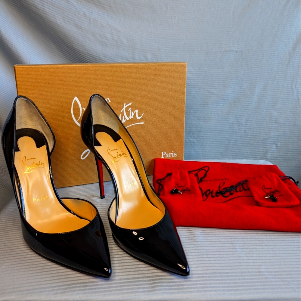 Christian Louboutin IRIZA Patent Black - Picture 4 of 4